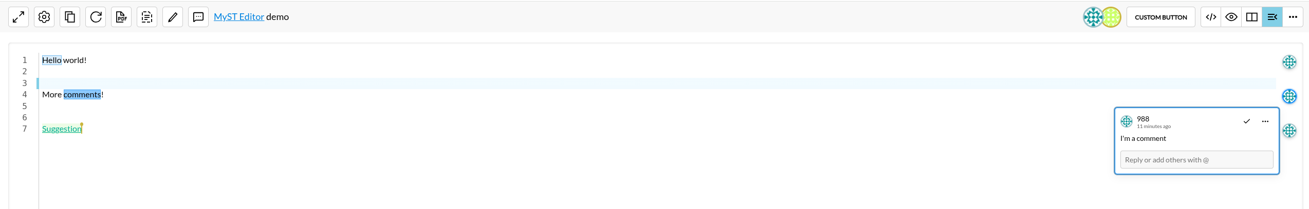 Collapsed comments