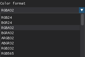 Color formats